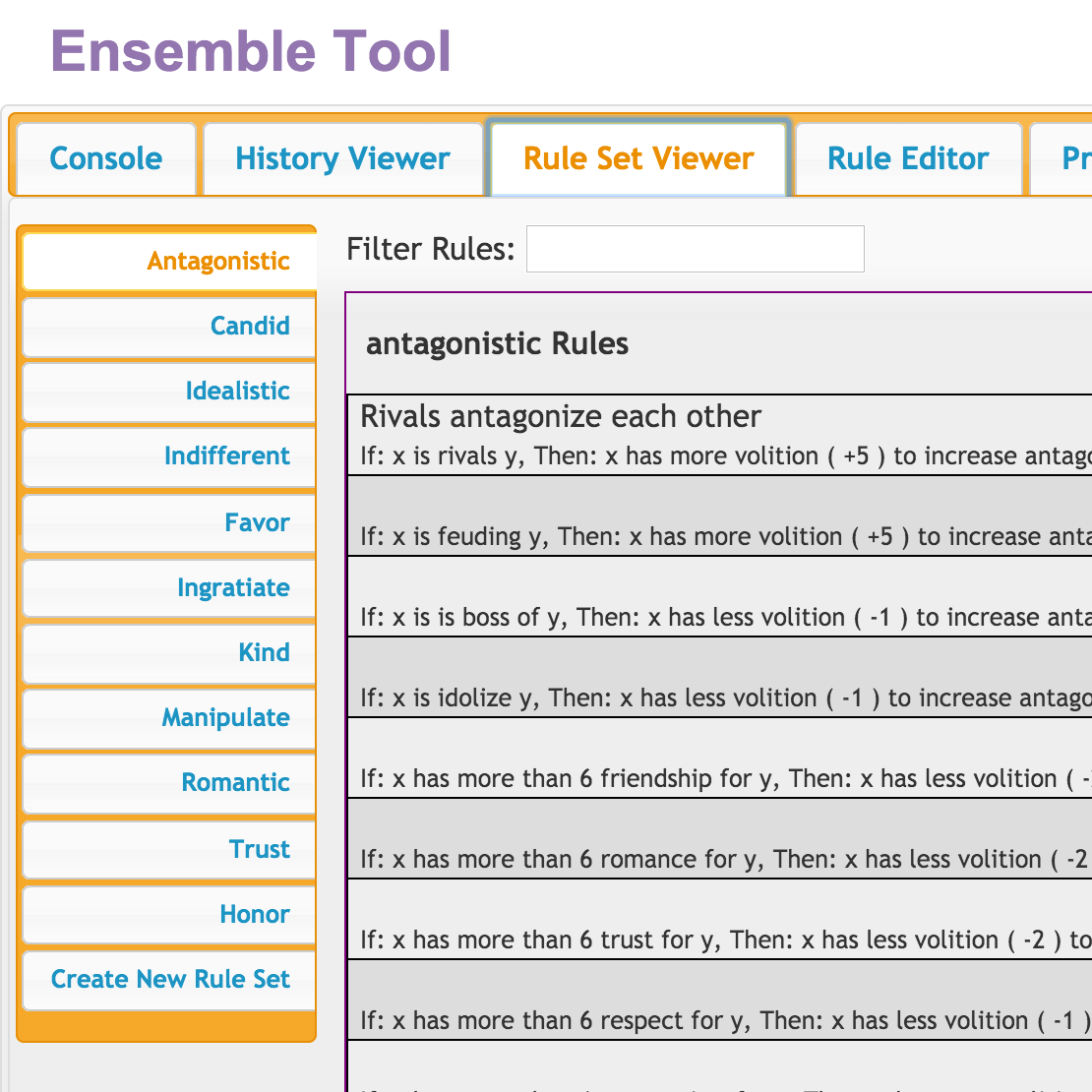 The Ensemble Tool
